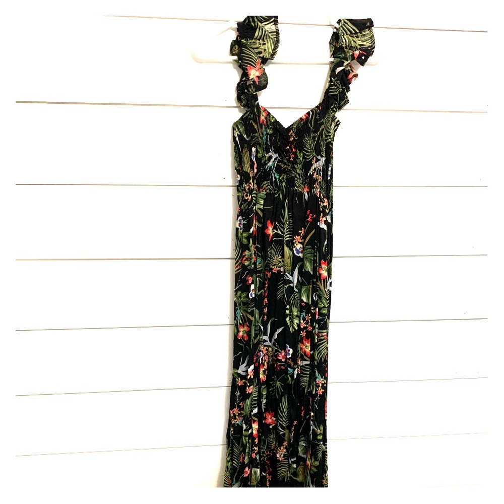 Maxi cover up / maxi dress jungle print